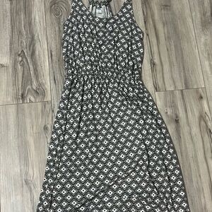 Old Navy Black and White Halter Sundress